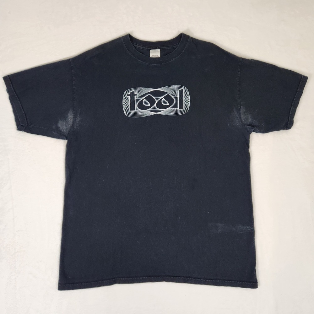 Vintage Tool Band T-Shirt Mens XL Black Anvil Cotton Progressive Metal Graphic